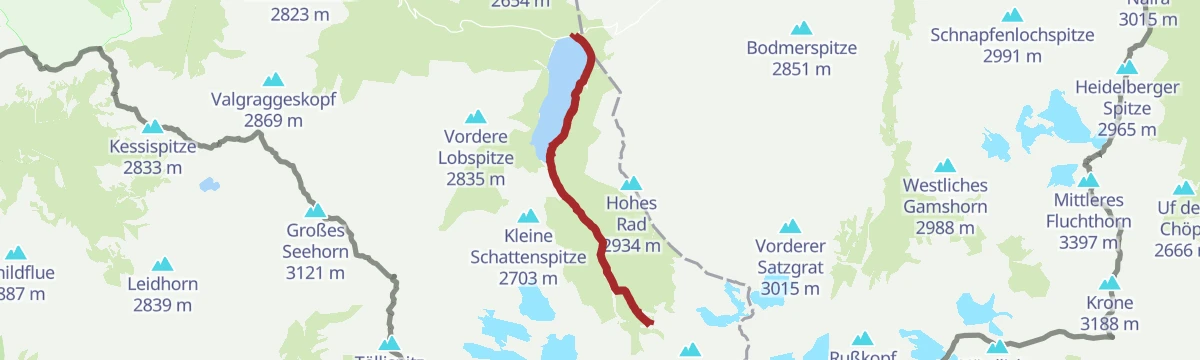 Route map: E-Bike & Climb - Wiesbaden Galtür